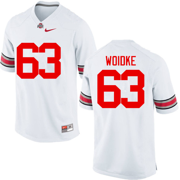 Ohio State Buckeyes #63 Kevin Woidke College Football Jerseys Game-White